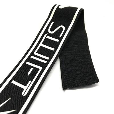 25 mm Printed logo elastic band for garment for clothing