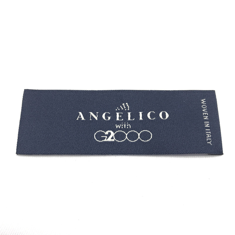 custom woven label for garment high end quality clothing label