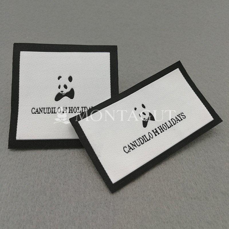 High-end label for Apparel high quality high density fabric woven label