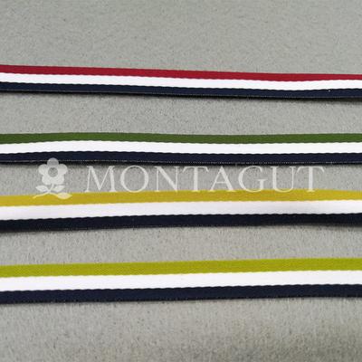China manufacture customized stripe woven ribbon